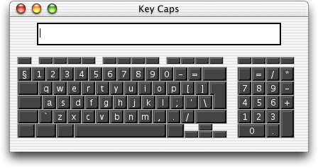 Keyboard map in Mac OS X Public Beta (Key Caps)